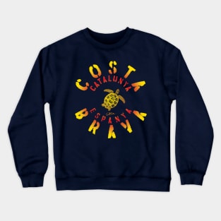 Costa Brava, Catalonia, Spain Sea Turtle Crewneck Sweatshirt